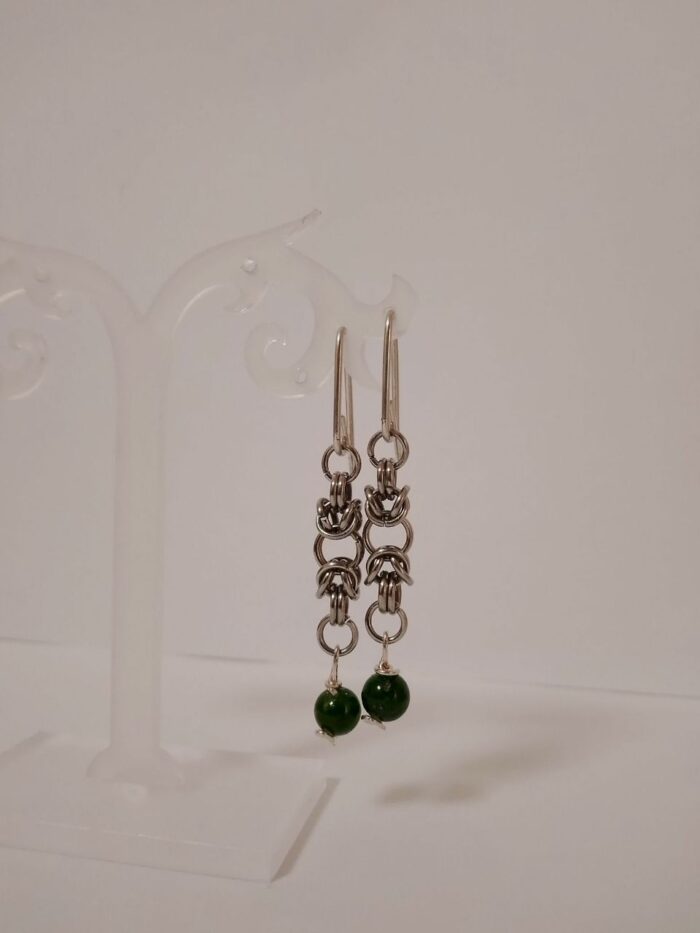Серьги "Византия" с якутскими изумрудами — изображение 4