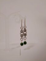 Серьги "Византия" с якутскими изумрудами — изображение 3