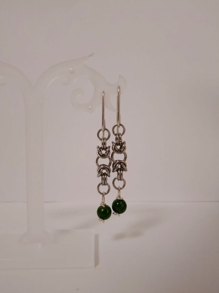 Серьги "Византия" с якутскими изумрудами — изображение 3