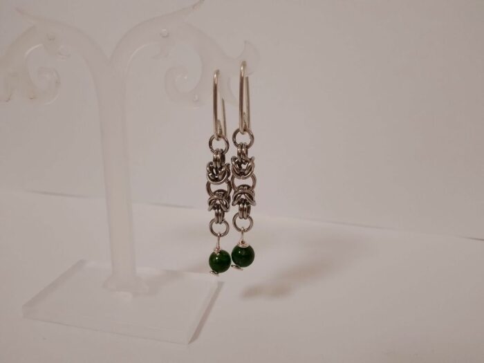 Серьги "Византия" с якутскими изумрудами — изображение 5