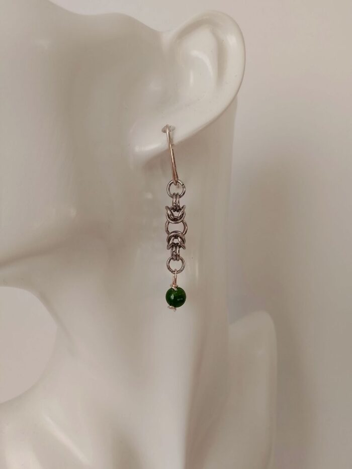 Серьги "Византия" с якутскими изумрудами — изображение 2