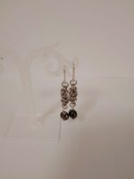 Серьги с черным жемчугом "Византия" — изображение 3