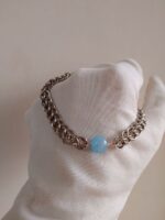 Браслет с аквамарином из стали — изображение 6