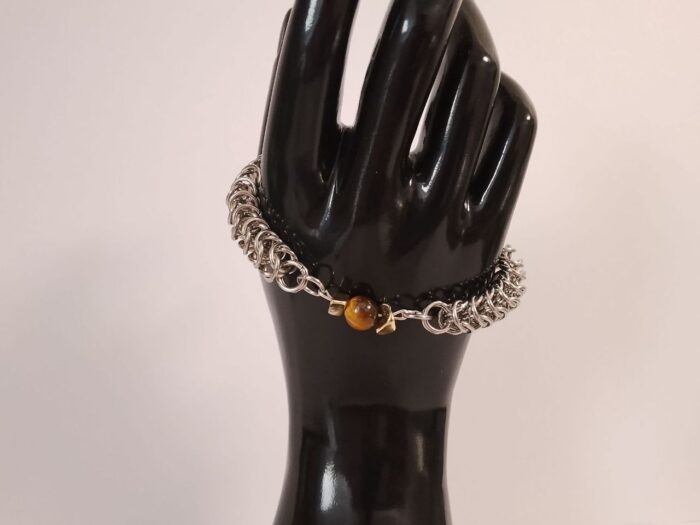 Гарнитур с тигровым глазом и гематитом "Клеопатра" — изображение 5