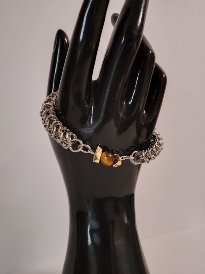Гарнитур с тигровым глазом и гематитом "Клеопатра" — изображение 3