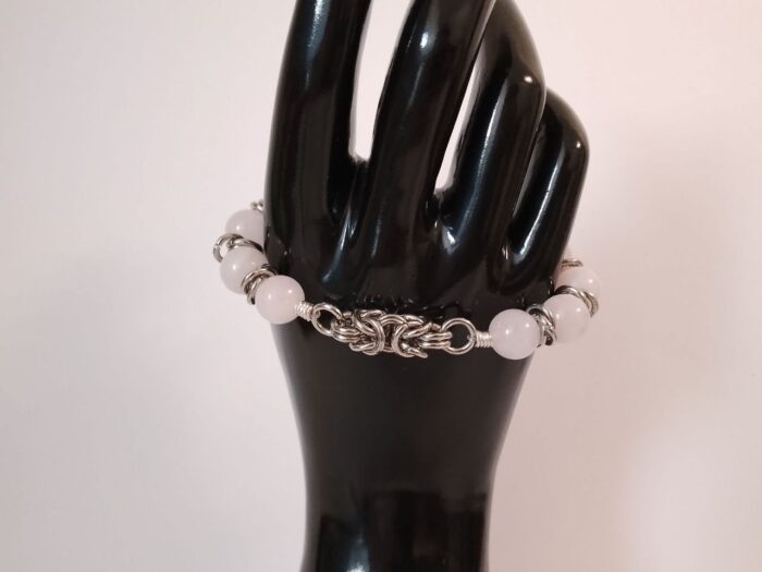 Браслет из розового кварца "Византия" — изображение 2