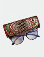 Футляр для очков с точечной росписью, очечник с фермуаром — изображение 4