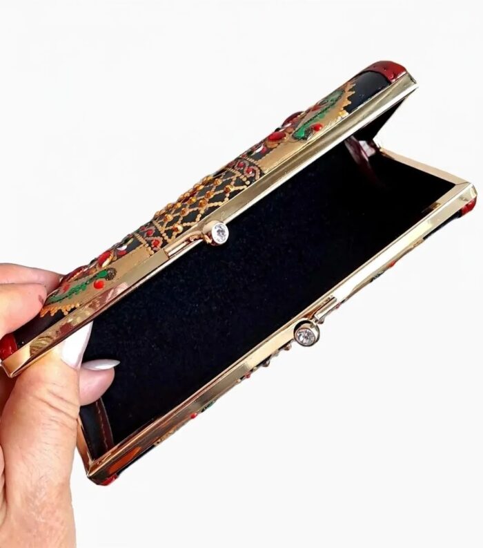 Футляр для очков с точечной росписью, очечник с фермуаром — изображение 3