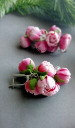 Серьги с пионами — изображение 3