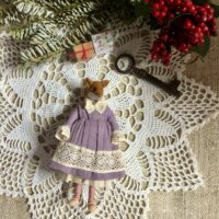 Текстильная игрушка "Лиса Елизавета"