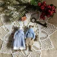 Текстильные игрушки "Медведица Анна" и "Медведь Антон"