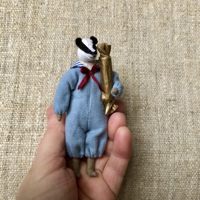 Текстильная игрушка "Барсук Егор" — изображение 3