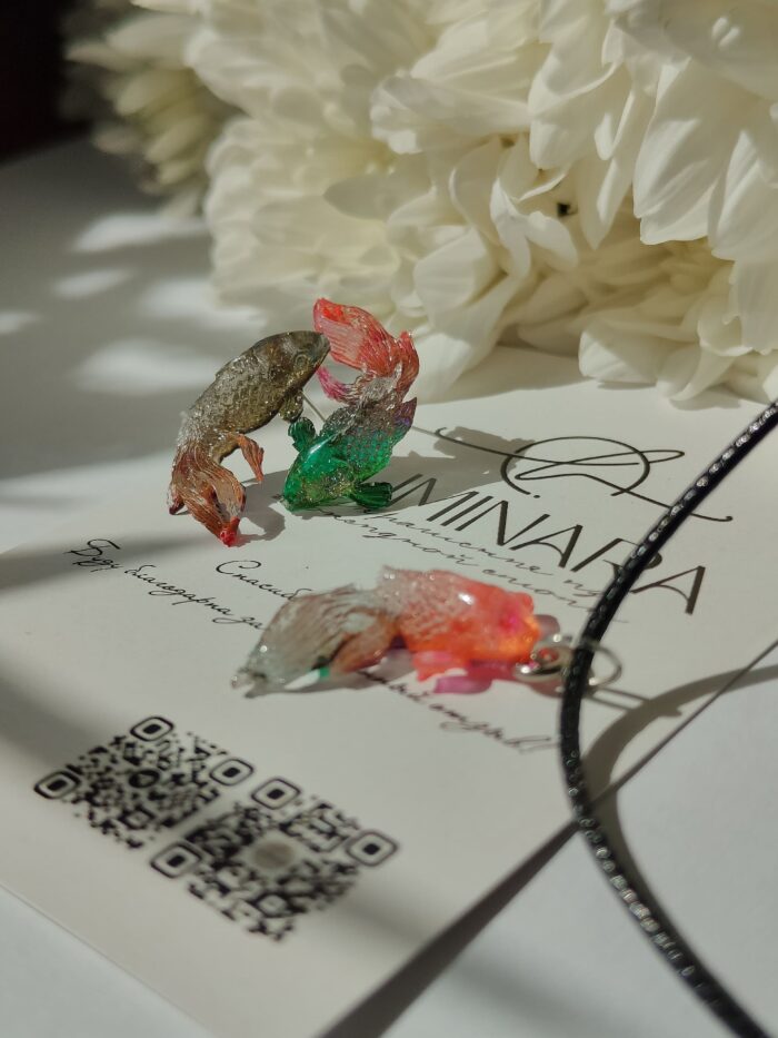 Серьги - гвоздики "Рыбки" — изображение 8