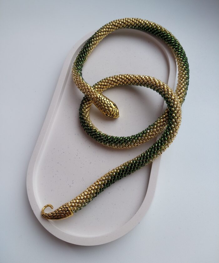 Колье из бисера Змейка — изображение 4