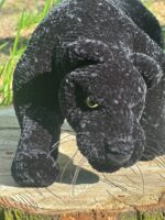 Плюшевая игрушка "Черная пантера" (на каркасе)