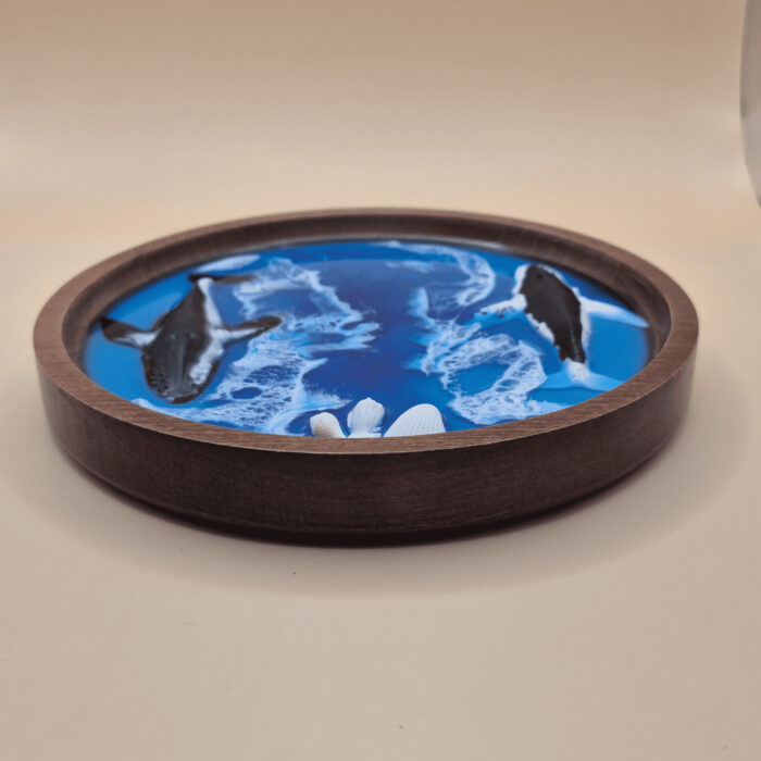 Тарелка сервировочная "Море с косатками". — изображение 4