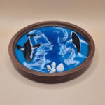 Тарелка сервировочная "Море с косатками". — изображение 2