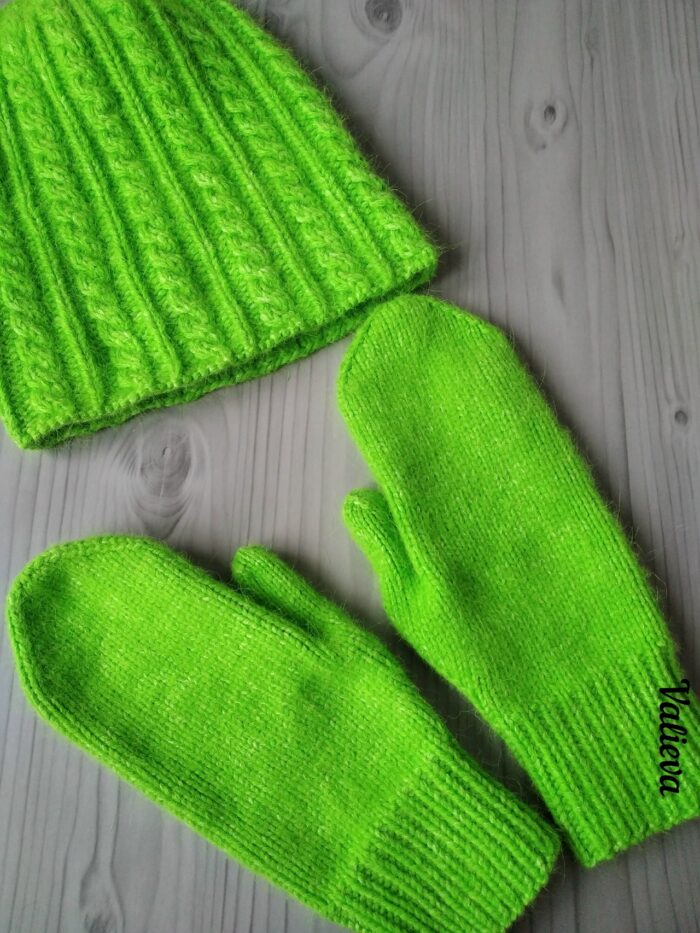 Варежки из пуха норки — изображение 9