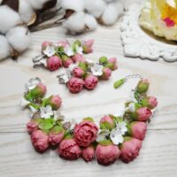 Комплект браслет и серьги