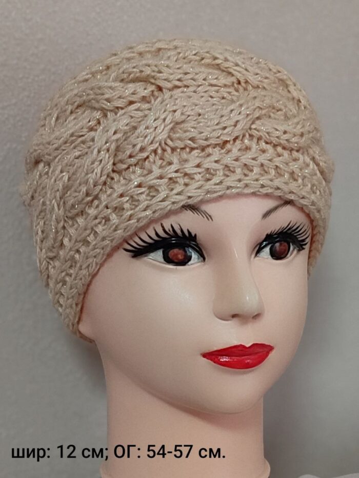 Вязаная повязка-ободок