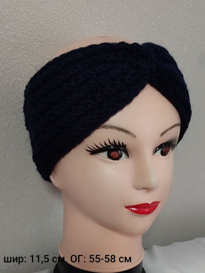 Вязаная Повязка-ободок — изображение 5