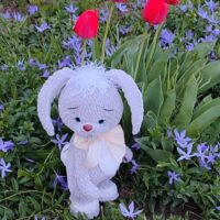 Вязаный зайка "Мартик"