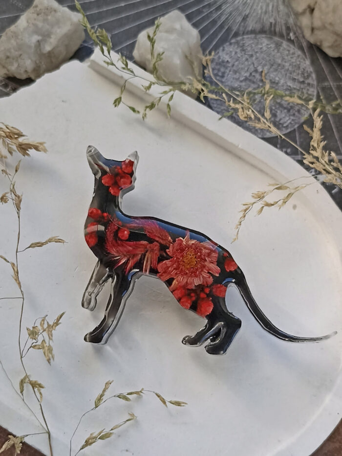 Броши кошки на черном фоне — изображение 4