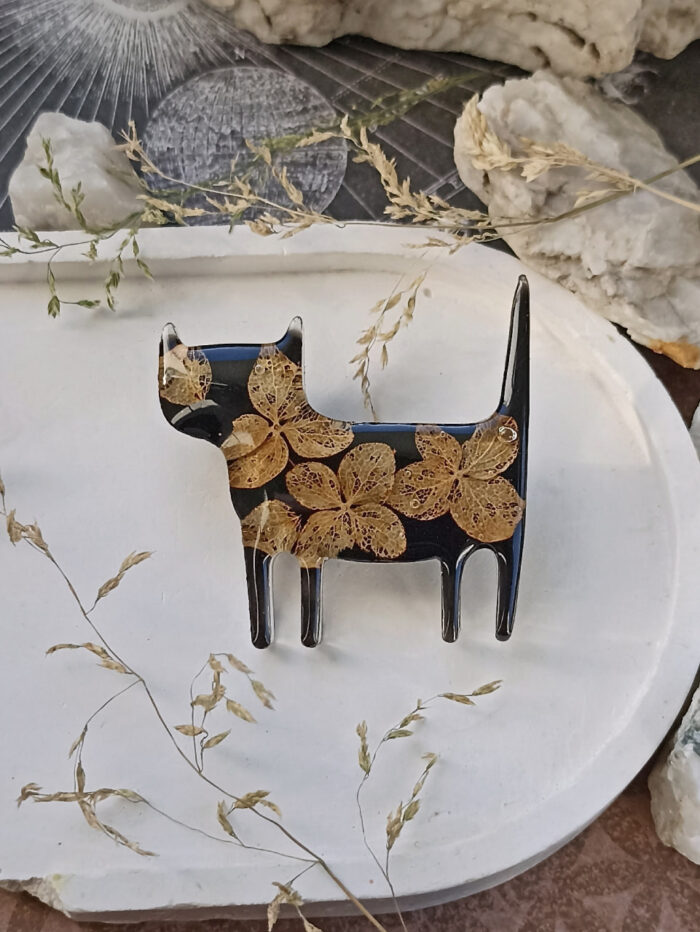 Броши кошки на черном фоне — изображение 8