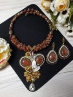 Комплект колье и серьги Осенний Вальс