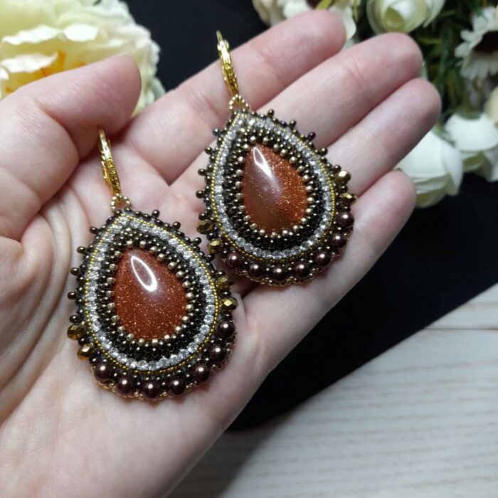 Комплект колье и серьги Осенний Вальс — изображение 3