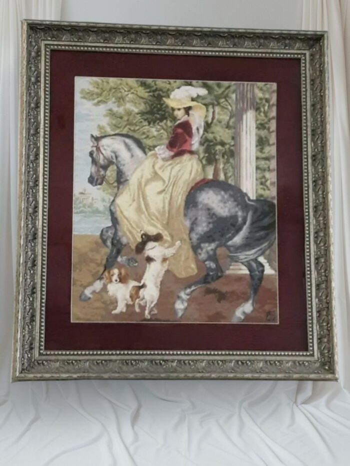 "Всадница" Картина Вышитая крестом — изображение 2