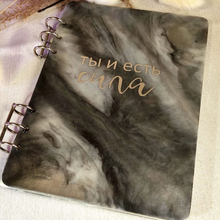 Блокнот А5 из эпоксидной смолы — изображение 3