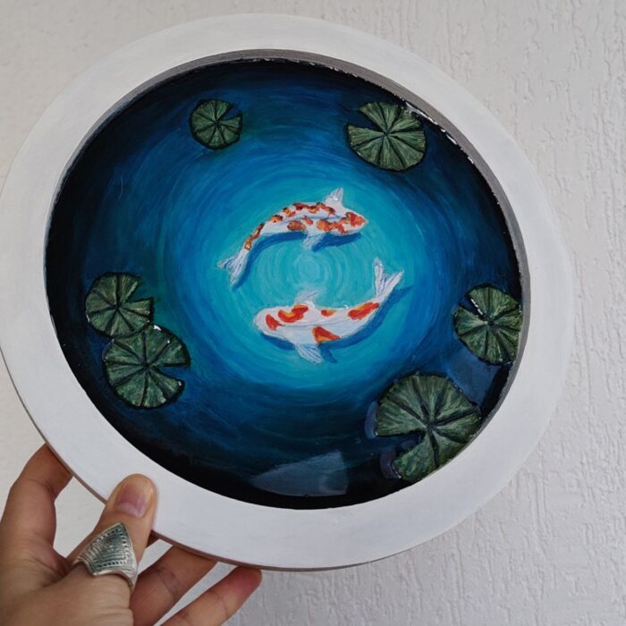 панно "Карпы кои" — изображение 4