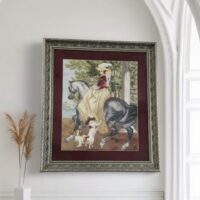 "Всадница" Картина Вышитая крестом