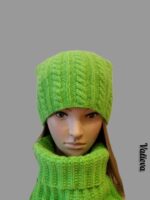 Комплект из трёх предметов шапка+снуд+варежки — изображение 5
