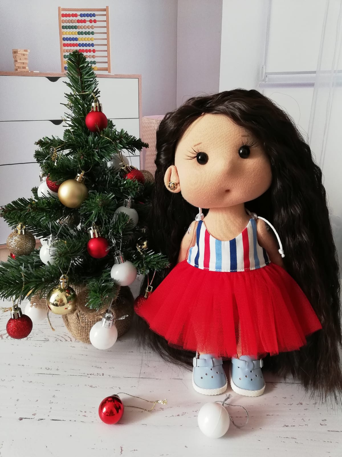 Брюнетка1_2 Кукла текстильная игровая — изображение 1