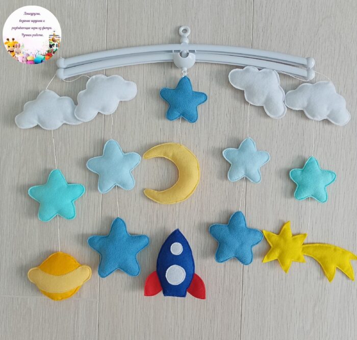 Мобиль для детской кроватки "Космос" — изображение 2