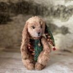 Игрушка Зайка Елочка. Игрушка в стиле Тедди. — изображение 5