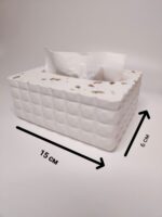 Гипсовая салфетница ручной работы для интерьера | Декоративная шкатулка из гипса — изображение 2