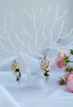 Комплект украшений: кулон и серьги с цветами вишни — изображение 4