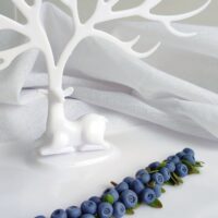 Браслет с голубикой из полимерной глины