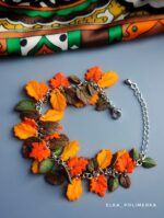 Комплект украшений: браслет и кулон из полимерной глины — изображение 4