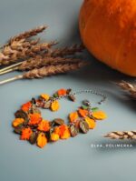 Комплект украшений: браслет и кулон из полимерной глины — изображение 6