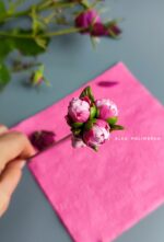 Набор: кружка "Кит в пионах", ложка с пионами — изображение 2