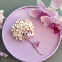 Брошь ручной работы «Ёжитензия»