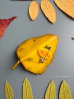 Брошь "Осенние листья" — изображение 5