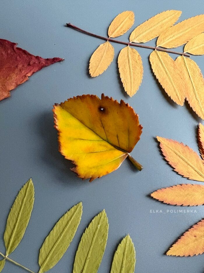 Брошь "Осенние листья" — изображение 2