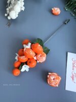 Брошь-игла с мандаринками — изображение 3