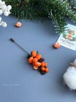 Брошь-игла с мандаринками — изображение 2