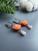 Серьги «Мандаринки» из полимерной глины — изображение 4